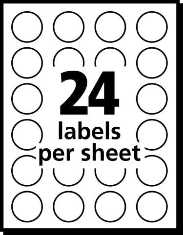 Avery Removable Color-Coding Labels, Removable Adhesive, Assorted Colors, 3/4